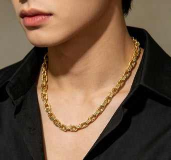 YSL Cassandre Golden Link Chain Necklace