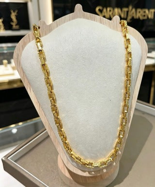 YSL Cassandre Golden Link Chain Necklace