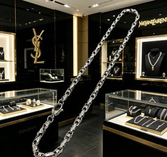YSL Cassandre Link Chain Necklace