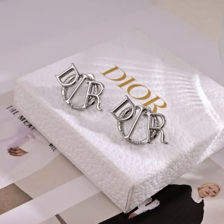 Dior CD Signature Logo Stud Earrings