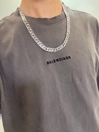 Gucci GG Twisted Herringbone Silver Chain Necklace