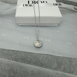 Dior Rose des Vents Obsidian Medallion Necklace