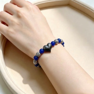 Gucci GG Blue Stone Lion Charm Bracelet