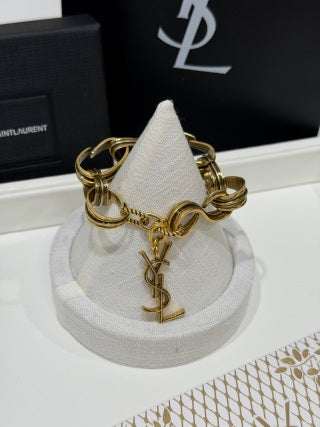 YSL Cassandre Charm Multi-Link Bracelet
