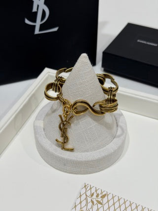 YSL Cassandre Charm Multi-Link Bracelet
