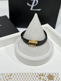 YSL Cassandre Leather Cord Bracelet