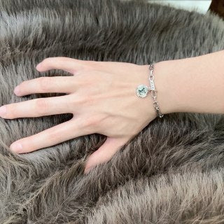 Louis Vuitton Engraved Link Medallion Bracelet