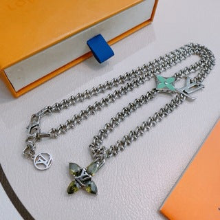 Louis Vuitton Garden Bloom Double Chain Charm Bracelet