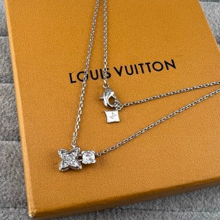 Louis Vuitton Blossom Butterfly Flower Pendant Necklace