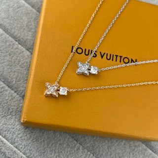 Louis Vuitton Blossom Butterfly Flower Pendant Necklace