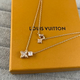 Louis Vuitton Blossom Butterfly Flower Pendant Necklace