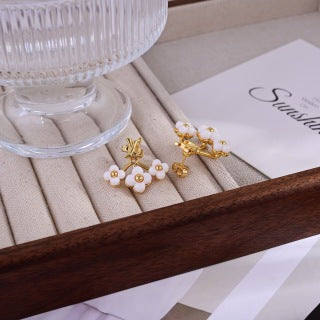 Louis Vuitton Pearl Blossom Cluster Stud Earrings