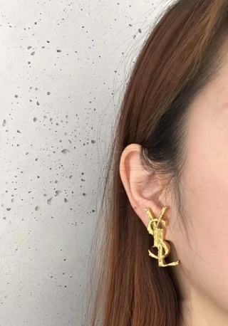 YSL Cassandre Signature Charm Clip Earring