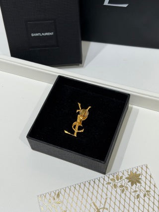 YSL Cassandre Signature Charm Clip Earring