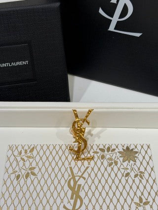 YSL Cassandre Signature Charm Clip Earring