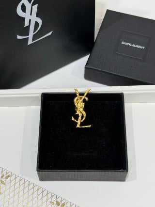 YSL Cassandre Signature Charm Clip Earring