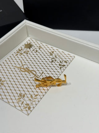 YSL Cassandre Signature Charm Clip Earring