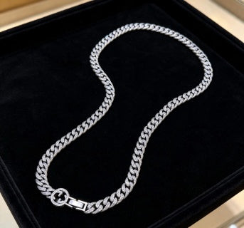 Gucci GG Cuban Link Silver Chain Necklace