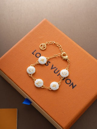 Louis Vuitton Blossom Pearl Monogram Charm Bracelet