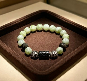 Gucci GG Green Stone Bead Bracelet