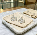 Gucci GG Interlocking Drop Hoop Earrings
