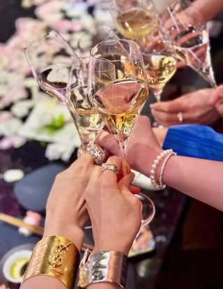YSL Monogram Gold Cuff Bracelet