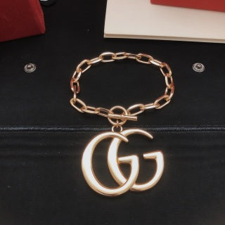 Gucci GG Interlocking Logo Charm Chain Bracelet