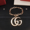 Gucci GG Interlocking Logo Charm Chain Bracelet