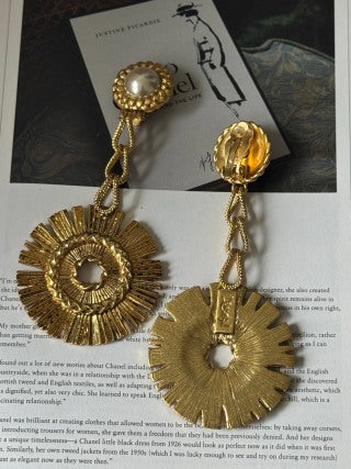 YSL Soleil Radiant Medallion Earrings
