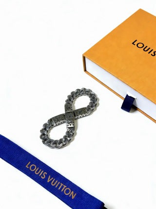 Louis Vuitton Monogram Engraved Link Chain Bracelet