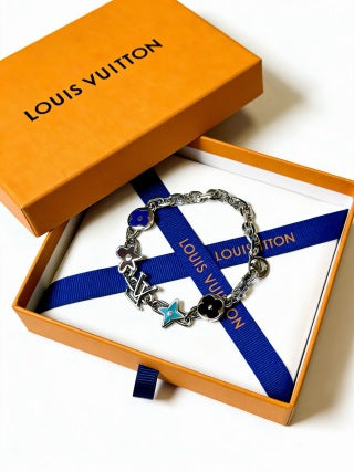 Louis Vuitton Blossom Monogram Charm Link Bracelet
