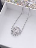Dior Evelyne Crystal Halo CD Pendant Necklace