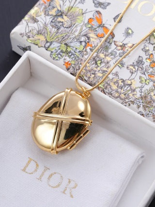 Dior Elara Crystal Bloom Medallion Necklace