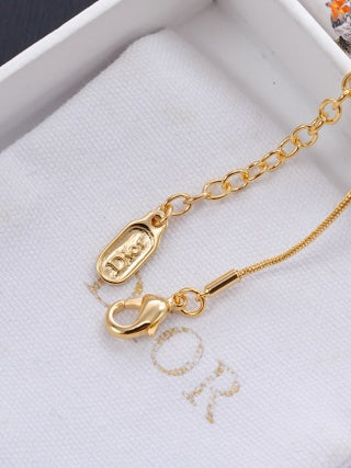 Dior Elara Crystal Bloom Medallion Necklace