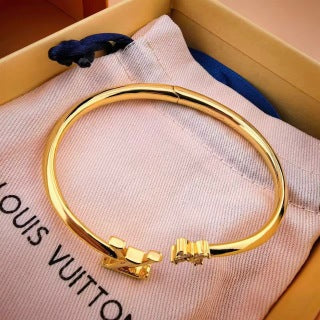Louis Vuitton Blossom LV Initial Cuff Bracelet