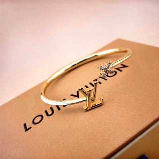 Louis Vuitton Blossom LV Initial Cuff Bracelet