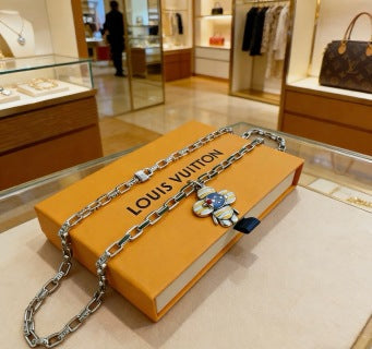 Louis Vuitton Blossom Butterfly Charm Chain Necklace
