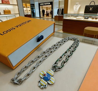 Louis Vuitton Blossom Butterfly Charm Chain Necklace