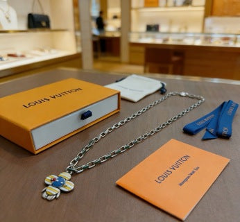 Louis Vuitton Blossom Butterfly Charm Chain Necklace