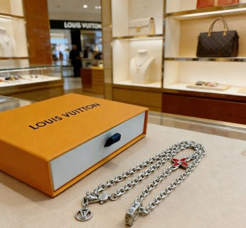 Louis Vuitton Blossom Monogram Chain Bracelet Necklace