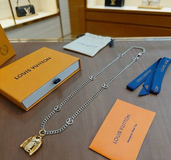 Louis Vuitton Trunk Charm Chain Necklace
