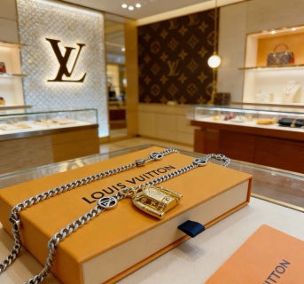 Louis Vuitton Trunk Charm Chain Necklace
