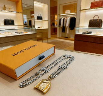 Louis Vuitton Trunk Charm Chain Necklace