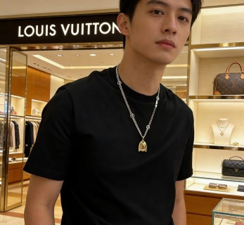 Louis Vuitton Trunk Charm Chain Necklace