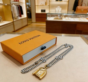 Louis Vuitton Trunk Charm Chain Necklace