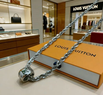 Louis Vuitton Monogram Lock Chain Necklace