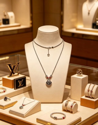 Louis Vuitton Blossom Layered Pendant Necklace