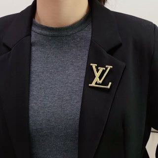 Louis Vuitton Signature LV Monogram Brooch