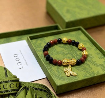 Gucci GG Heritage Bead Charm Bracelet