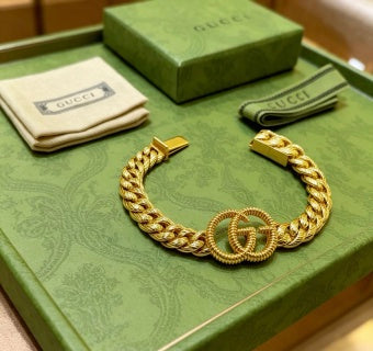 Gucci Interlocking G Rope Chain Bracelet
